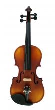 Violino marca STOKMANS, tamanho 4/4, modêlo superior, com arco de madeira e crina animal.
